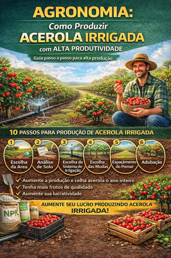 Agronomia Como Produzir Acerola Irrigada com Alta Produtividade