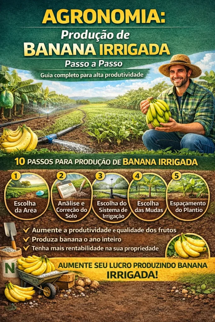Producao de banana irrigada passo a passo